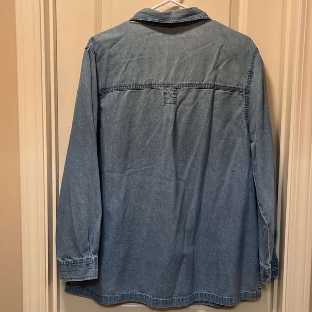 Passion-I Blue denim shirt Size large - Picture 6 of 8